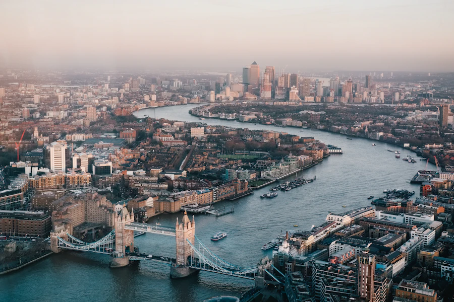 London travel scene
